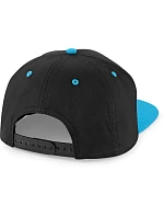 Beechfield B 610C 5 panelová Snapback kontrastní kšiltovka 53.610C black/surf blue Beechfield B 610C 5 panelová Snapback kontrastní kšiltovka 53.610C black/surf blue