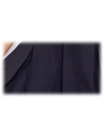 Dámské společenské šaty FOLD se sklady a páskem středně dlouhé černé - Černá - Numoco