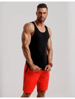 Pánské tílko bez potisku černé FashionStreet RX3495