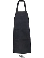 SOL'S Gamma Bio zástěra s laclem 25.3569 black