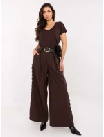 Tričko RV TS 4832.47P tmavě hnědé