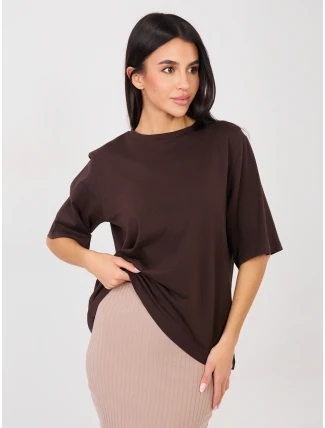 Tričko RV TS A1089.87 tmavě hnědé