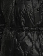 Dámská prošívaná bunda s kapucí černá FashionStreet TY5534