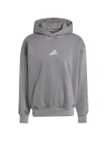 Pánská mikina adidas ALL SZN Fleece Washed Hoodie grey JL6539 pánské oblečení