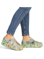 Dámské boty na platformě zelené Rieker M7711-91 Dámské boty na platformě zelené Rieker M7711-91