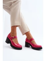 Zazoo 20166 Lakýrované Kožené Členky Fuksia