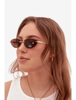 Dámské sluneční brýle s UV filtrem tmavě hnědé