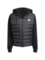 Pánská péřová bunda adidas Essentials Climawarm Hybrid Hooded Jacket black KA5251 pánská