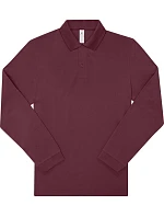 B&C My Polo 180 LSL Piqué polo s dlouhým rukávem 01.U425 burgundy B&C My Polo 180 LSL Piqué polo s dlouhým rukávem 01.U425 burgundy