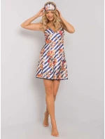 Noční košile BR KN 1042 tmavě modrá a bílá