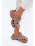 Dámské pěnové pantofle Big Star – tmavě béžové