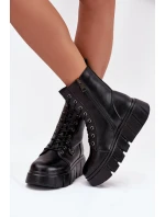 Dámské workery na platformě Vinceza – černé