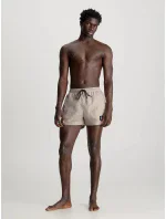 Pánské plavky KM0KM00979 PE0 béžové - Calvin Klein Pánské plavky KM0KM00979 PE0 béžové - Calvin Klein