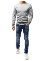 Pánská mikina s kapucí šedá BX4822