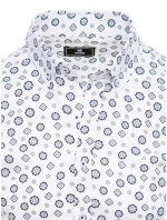 Pánská bílá košile s krátkým rukávem FashionStreet KX1020