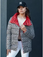 Dámská prošívaná přechodná bunda DELSY červená FashionStreet TY4417