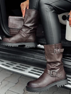 Dámské krátké hnědé boty WORKENNA FashionStreet ZY0543