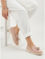 Dámské semišové růžové mokasíny FashionStreet ZY1362