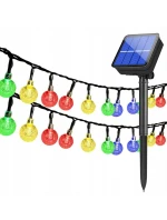 SOLÁRNÍ ZAHRADNÍ SVĚTLO GIRLANDA SOLÁRNÍ ŘETĚZ 4,9 M 40LED MULTICOLOUR