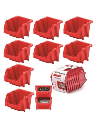 BINEER KRÁTKÁ 8DÍLNÁ SADA DÍLENSKÝCH PODNOSŮ ČERVENÁ KISTENBERG