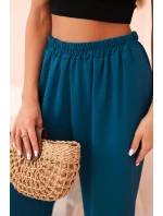 Kalhoty s širokým nohavicím mořská Kalhoty s širokým nohavicím mořská