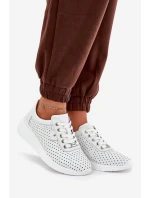 Dámské Kožené Sportovní Boty Vinceza 79532 Bílé