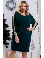 Dámské šaty U663 zelené - Karko Dámské šaty U663 zelené - Karko