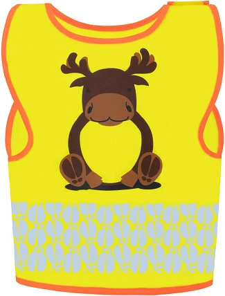 Korntex FUN Dětská bezpečnostní vesta 76.FUNY hi vis yellow/moose Korntex FUN Dětská bezpečnostní vesta 76.FUNY hi vis yellow/moose