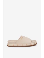 Dámské žabky na platformě Big Star NN274A746 Beige