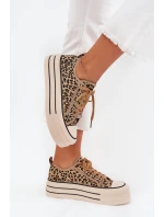 Dámské Tenisky Na Masivní Platformě Leopard Marinae