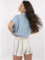 Šortky RO SN 2514.34P bílá a modrá