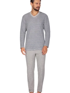 Pyžamo Regina 450 long/r froté 2XL-3XL pánské