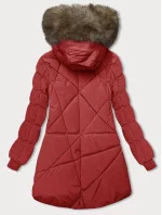Červená zimní bunda s kapucí (LHD-23015) Červená zimní bunda s kapucí (LHD-23015)