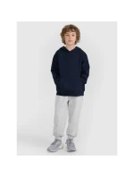 Chlapecká nepruhovaná mikina s kapucí 4F 4FJRMM00TSWSM2482-31S