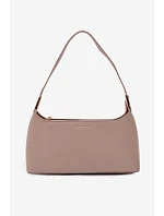 Kožená kabelka z eko kůže tmavě béžová Tielle