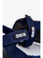 Pánské sandály na suchý zip Big Star DD174718 Námořnická modrá