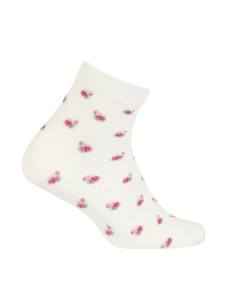 TENKÉ PONOŽKY BARVA 2-6 LET DÍVKY OFF WHITE 24-26