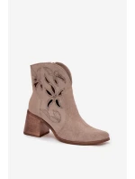 Boty na podpatku  model 222962 Step in style