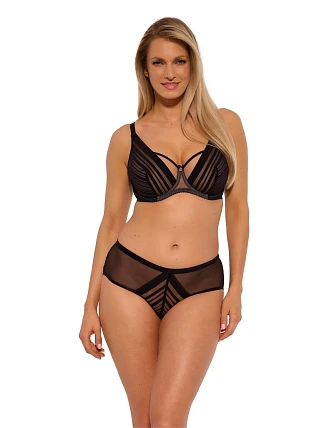 Kalhotky Gaia GFB 1397 Alicia, brazilský střih, černé, velikosti S–2XL
