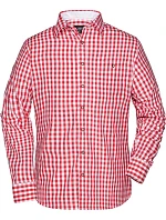 Daiber JN 638 Popelínová kostkovaná košile tradiční styl 02.0638 red/white
