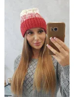 Dámská čepice Samara K346 malpberry+ecru