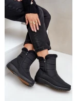 Dámské Sněhule Na Zip S Kožíškem Černé Fiorittia