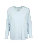 Dámské triko na spaní QS6409E-GR4 modrá - Calvin Klein