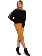 Dámský svetr M539 fuchsiový - Moe Dámský svetr M539 fuchsiový - Moe