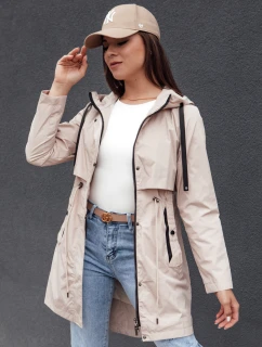Dámská přechodná bunda parka GLAMJACKET light beige FashionStreet TY4382