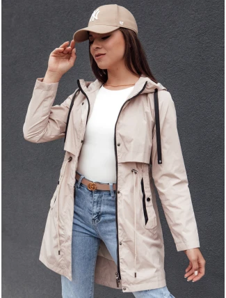 Dámská přechodná bunda parka GLAMJACKET light beige FashionStreet TY4382