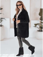 Dámský plyšový kožich černý FashionStreet NY0756