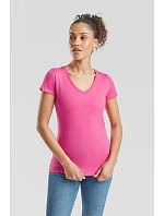 Fruit of the Loom Lady-Fit Valueweight V-Neck T Dámské tričko s výstřihem do V 16.1398 white Fruit of the Loom Lady-Fit Valueweight V-Neck T Dámské tričko s výstřihem do V 16.1398 white