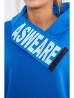 Chrpově modrá mikina s kapucí Chrpově modrá mikina s kapucí