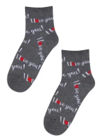 PERFECT WOMAN Valentýnské vzorované ponožky pro ženy PERFECT WOMAN Valentýnské vzorované ponožky pro ženy